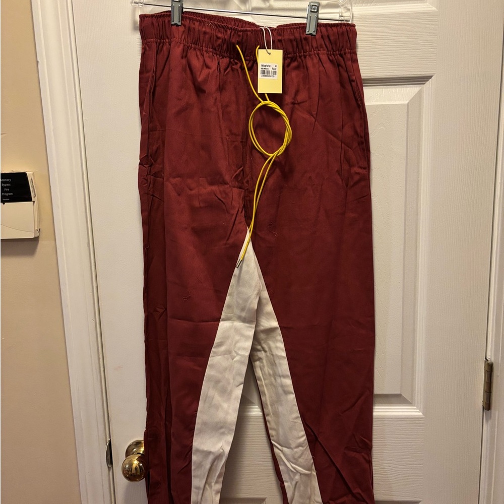MNML Twill Racing Men’s Pants in color Rust Size Medium BNWT